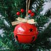 Natal 8cm Floco de Neve Sino Ferro Fruta Vermelha Decoração Pingente Transfronteiriça Decoração de Móveis de Natal Metal Sino Grande