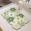 Tapete de Pia Fresco Antiderrapante para Escoamento, Pano de Mesa para Cozinha Resistente a Manchas e Absorvente de Água, Pano de Mesa com Tecnologia, Tapete de Mesa Isolado Anti-Escaldante