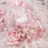 Confesión bajo el Árbol de Cerezo Rosa Lolita Accesorio para el Cabello Lazo Puntos Cinta de Tul Poliéster Cinta para el Borde del Oído