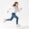 Leggings de Color Sólido Estilo Coreano Nuevos para Otoño e Invierno, Pantalones Ajustados Elásticos de Algodón para Niños Mayores, Pantalones para Niñas