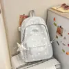 Mochila Casual de Lunares Estilo Coreano Ins Nueva para Estudiantes de Secundaria y Preparatoria Femeninas, Aspecto de Alta Calidad, Bolsa Escolar Ligera, Mochila Pequeña