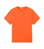 Algodão Puro 170g Gola Redonda Uniforme de Grupo Corporativo Camisa Cultural Bordada Logo Imprimível Esportes de Maratona Verão Manga Curta