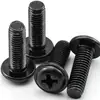 En Stock Tornillos de Máquina de Cabeza Redonda Phillips de Acero Inoxidable 304 Zinc Negro con Arandelas Tornillos de Máquina de Cabeza Plana PWM M1.4-M8