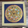 Mandala Pintado a Mano Tibetano Nepalí Dorado Caliente Tamaño 26*26 Núcleo de Tarjeta