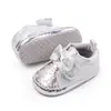 Zapatos de princesa de color sólido lindos de cuero PU con suela suave para bebé, cómodos, zapatos para bebé y niño pequeño, al por mayor BHX3062