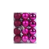Navidad Transfronteriza 24 Piezas 3 cm Bolas Brillantes Mate Electroplateadas Accesorios Decorativos Bolas de Plástico Adornos para Árbol de Navidad Venta al por Mayor