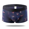 Calzoncillos tipo bóxer de algodón para hombre, seda helada, cómodos y transpirables, shorts de boxeo para jóvenes, estilo delgado de camuflaje