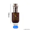 Botella de vidrio transparente de 30 ml con gotero de bomba de pétalo, fondo redondo, hombro plano, botella vacía para loción, cuidado de la piel y cosméticos