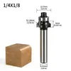 Cortador de ângulo redondo para carpintaria Fresa para carpintaria Cortador de entalhe Máquina de corte Cabeça de corte R Cortador de chanfro Máquina de gravação Cortador de gongo