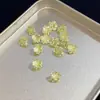 Fornecimento Transfronteiriço de Flores de Cerejeira Cortadas e Banhadas em Zircônia Colorida Gradiente Sanduíche de Diamantes Soltos para Brincos DIY e Diamantes Deslumbrantes para Nail Art