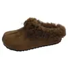 Cubrecabezas de Peluche Melaleuca Medias Zapatillas 2026 Otoño/Invierno Retro Versátil Suave Esponjoso Peluche Ropa Exterior Cálidas Zapatillas de Piel