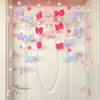 Cortina de Puerta de Dibujos Animados Linda del Valle de las Mariposas de Colores para Decoración de Habitación de Niñas, Cortina Colgante para el Hogar que Mejora la Atmósfera, Cortina Divisoria