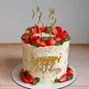 Adorno para Pastel Letra Inglesa Acrílica Feliz Cumpleaños Suministros para Fiesta de Postres Descuento por Cantidad Grande Personalizable