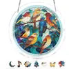 Nova Decoração de Janela Pendurada Captadora de Luz de Quebra-Cabeça Acrílico da Amazon, Cena Colorida do Rio Moonlight, Decoração de Janela de Jardim 8