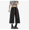 Marca de Moda High Street Design de Fita de Laço Calças Casuais Unissex Nicho Calças Retro Americanas Calças Largas Soltas