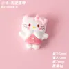 Cachorro Gato de Orelhas Longas Desenho Animado Ornamento de Resina Acessórios Capa de Celular Ímã de Geladeira Material para Artesanato DIY Copo de Água Presilha de Cabelo