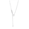 Collar Passepartout Letra G Estilo Coreano Dulce Fresco Chica Picante Acero de Titanio Cadena para Clavícula Todo-partido para Mujer Diseño de Nicho