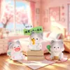 Novo produto: Caixa Surpresa Diário da Menina Miau Miau, estatueta fofa de resina com tema de gato para amizade do dia a dia, decoração de mesa