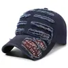 Boné de Baseball Vintage Desgastado Transfronteiriço para Homens, Boné com Viseira Estilo Europeu e Americano Tendência, Chapéu Versátil de Moda Casual para Proteção Solar ao Ar Livre