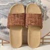 Zapatillas Nuevas de Lino para Mujer, Uso en Casa en Verano para Parejas, Sandalias Suaves Antideslizantes Resistentes al Desgaste para el Hogar para Hombres