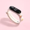Reloj electrónico LED de la serie de muñecas de helado de verano, lindo reloj electrónico deportivo simple para estudiantes de natación con helado