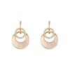 Brincos de design de sentido de alta qualidade Fritillary branco, diamante de luxo leve 2024, novos brincos de nicho requintados, brincos femininos
