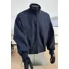 Chaqueta aviador de estilo americano con cuello alto a prueba de agua para hombre, abrigo cárdigan casual deportivo de otoño, top holgado moderno y elegante