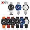 Reloj de Moda de Alta Calidad Oufani Aleación Anillo Exterior Giratorio Reloj de Cuarzo Digital Estéreo Resistente al Agua 30m Reloj Luminoso