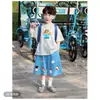 Conjunto para Niños Niños Ropa de Verano 2026 Nuevo Estilo Coreano Fresco Bebé Verano Manga Corta Pantalones Cortos Casuales Ropa Delgada