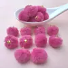 20mm Bola Colgante de Otoño e Invierno Bola de Pelo de Conejo Colgante de Felpa DIY Accesorios de Joyería Cuentas Cadena de Teléfono Móvil Llavero