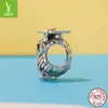 Dijes de plata temporada original de graduación búho de la sabiduría diy con cuentas regalo de graduación S925 cuentas de plata accesorios de joyería