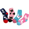 Nuevos calcetines de invierno de medio terciopelo calcetines de terciopelo de coral calcetines para dormir calcetines de suelo de terciopelo de coral calcetines especiales antiarañazos