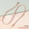 Cordón Plano de Nudo de 2 mm para Manualidades, Cera de Abeja de Cristal, Jade Hetian, Cordón para Joyería, Cordón con Colgante de Brújula Dorada Versátil para Manualidades