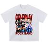 Camiseta sin mangas unisex de corte holgado, con estampado floral vintage de rockero, desgastada, moderna, de calle, de manga corta, transfronteriza, lavada