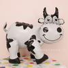 Globo de Película de Aluminio con Forma de Vaca de Dibujos Animados, Leopardo, Hipopótamo, Montaje 4D Transfronterizo, Decoración para Fiesta de Cumpleaños Infantil