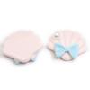 Perla de Imitación Vieiras Resina Accesorios Funda de Teléfono Color Crema Material para Manualidades Pendientes Hechos a Mano Bolso Llavero Accesorios