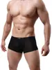 [Pantalones de Mayoreo] Wowhomme Calzoncillos tipo bóxer para hombre de nailon ultra finos translúcidos ropa interior sexy Wh42