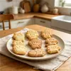 Forma de biscoito fofa em formato de gato estilo japonês, molde de carimbo 3D para biscoitos amanteigados, argila e borra de café
