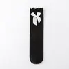 Meias de Cano Alto para Meninas para Primavera e Verão, Meias de Cano Médio em Malha Fina Estilo Princesa com Renda e Laço, Meias Longas Acima do Joelho Estilo Academia para Meninas