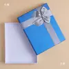 Caja de Regalo con Álbum de Fotos, Bufanda y Caja de Empaque de Pañuelo de Seda en Azul y Beige