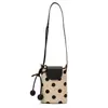 Nova Bolsa Transversal Estilo Balde de Nicho Verão 2026 Mini Palha Moda Bolsa para Celular Feminina Bolsa de Ombro Trançada