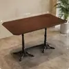 Mesas y sillas de estilo rústico para restaurantes de alta gama, cafeterías y restaurantes de fusión de moda y nicho que sirven cocina occidental, hechas de madera maciza
