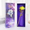 Caja de regalo de rosa de lámina de oro de 24k de simulación colorida, regalo individual para Tanabata, Día de San Valentín, cumpleaños creativo, fabricantes transfronterizos