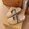 Mules Retro Birkenstock de Suela Gruesa y Punta Cerrada para Mujer, Nuevo Modelo Verano 2026, Adecuados para Usar con Faldas, Sandalias Perezosas sin Cierre