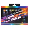 Marcadores de Color Metálico para Álbumes de Fotos DIY, Papel Negro para Tarjetas, Plumas de Graffiti, Metálico de Alto Brillo, Plumas de Acuarela Resistentes a Manchas
