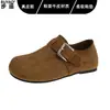 Piel Genuina Suela Suave Pies Que No Se Cansan Cobertura Total Zapatos Birkenstock Zapatos de Mujer 2026 Nuevos Sin Cordones Persona Perezosa Zapatos Individuales Mocasines