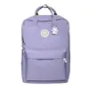 Mochila Ins Estilo Japonês para Alunas do Ensino Fundamental, Nova Mochila Casual Simples de Cor Sólida de Grande Capacidade, Bolsa Escolar para Estudante, Bolsa de Mão 1