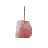 Piedra Cruda de Cristal Natural Morado Rosa Blanco Piedra Cruda de Cristal Piedra Difusora Adorno para Varilla de Incienso Base para Quemador de Incienso para Buda