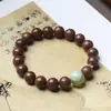 Pulseira de Contas de Incenso Natural Tradicional Xiaohongshu Círculo Único Acessório Masculino Pulseira de Medicina Chinesa Acessório Portátil Feminino Fábrica Feito Sob Medida