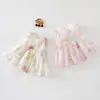 Vestido de Bebé de Verano, Elegante y Lindo Vestido de Princesa, Vestido Chaleco de Gasa Suave de Doble Capa, Vestido para Bebé de un Año (Mes Completo)